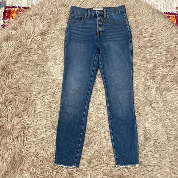 Everlane buttonfly ankle jeans size 24 - Picture 1 of 5